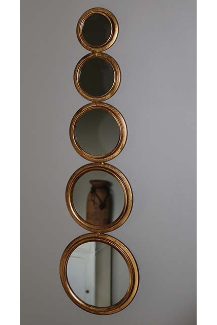 Spiegel met 5 cirkels